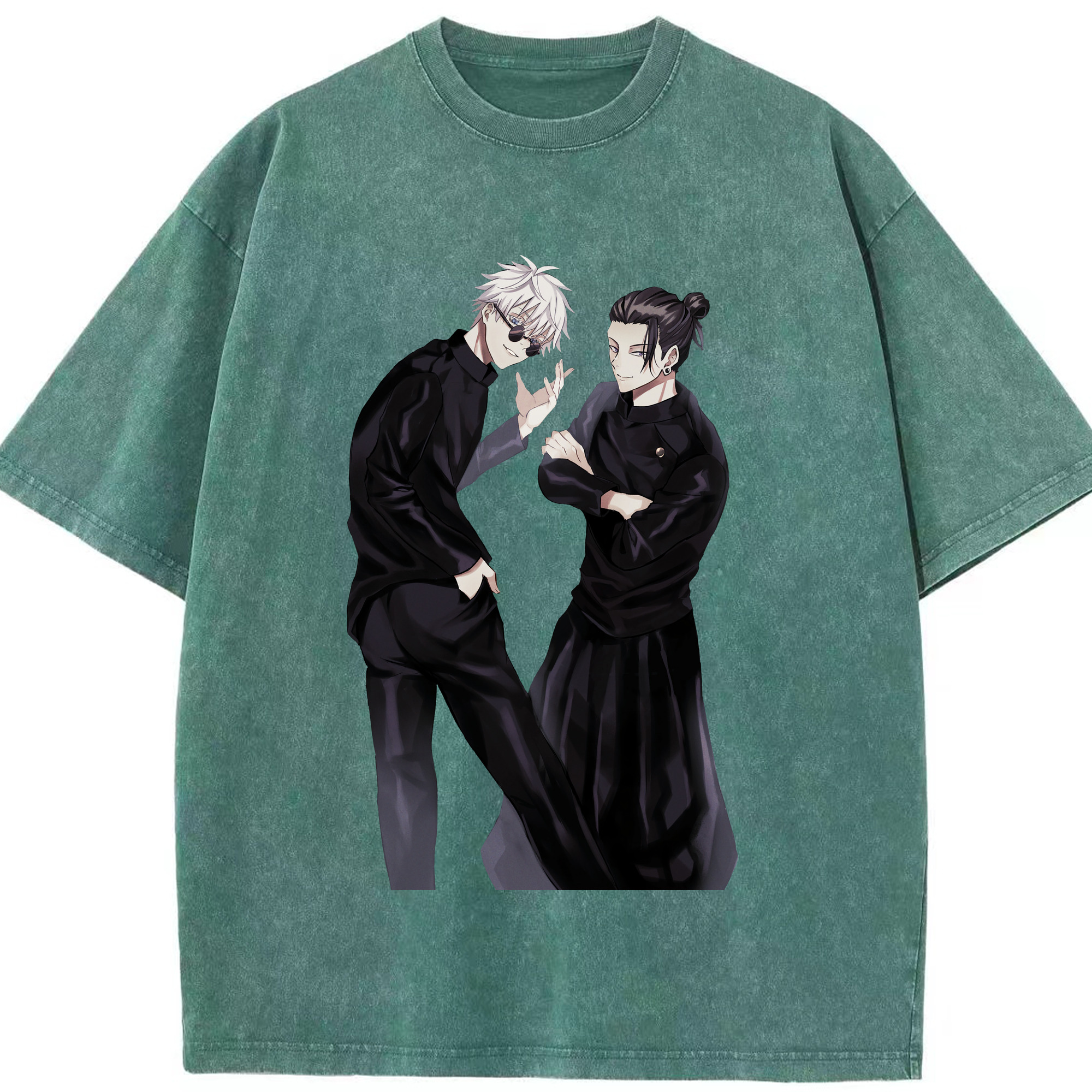 （画像用） 呪術廻戦 Jujutsu Kaisen 綿100% ヴィンテージ風 半袖Tシャツ（フロントプリント）